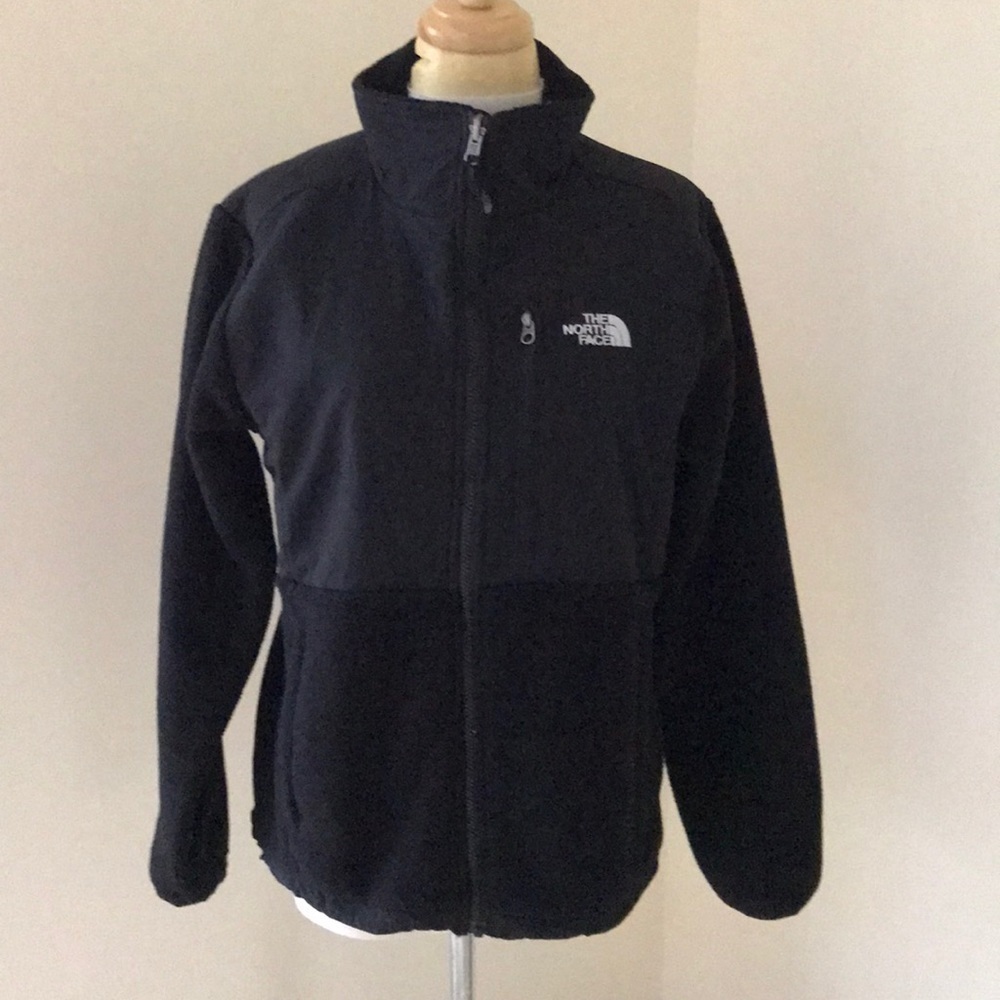 THE NORTH FACE Size L black zippered Denali jacket